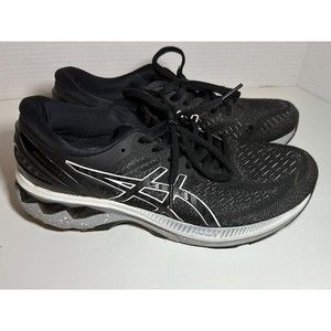 Asics Gel Kayano 27 Men's Running Shoes 1011B130 Black/Pure Silver Size 8 US